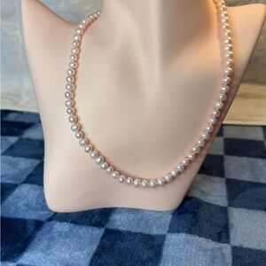 Real Pearl Necklace with 10K Gold Clasp – JCM Marked